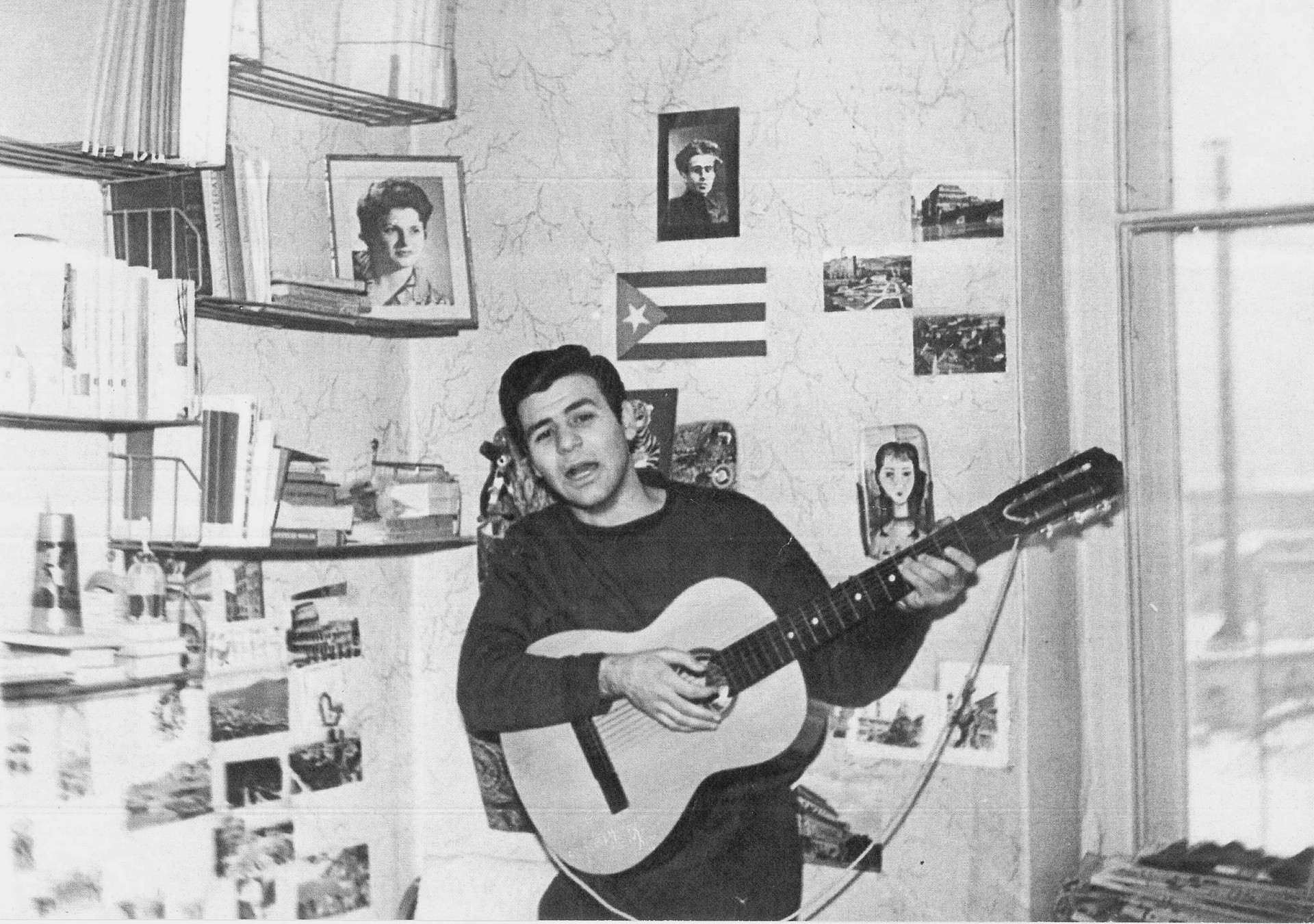 Nella stanza della casa dello studente, febbraio 1963