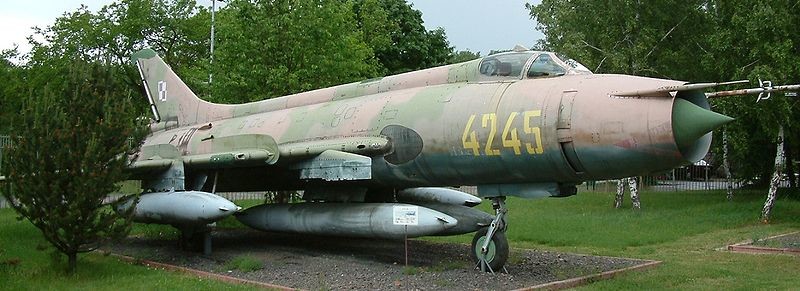 Un ejemplar de SU-20 expuesto en la localidad polaca de Poznan.