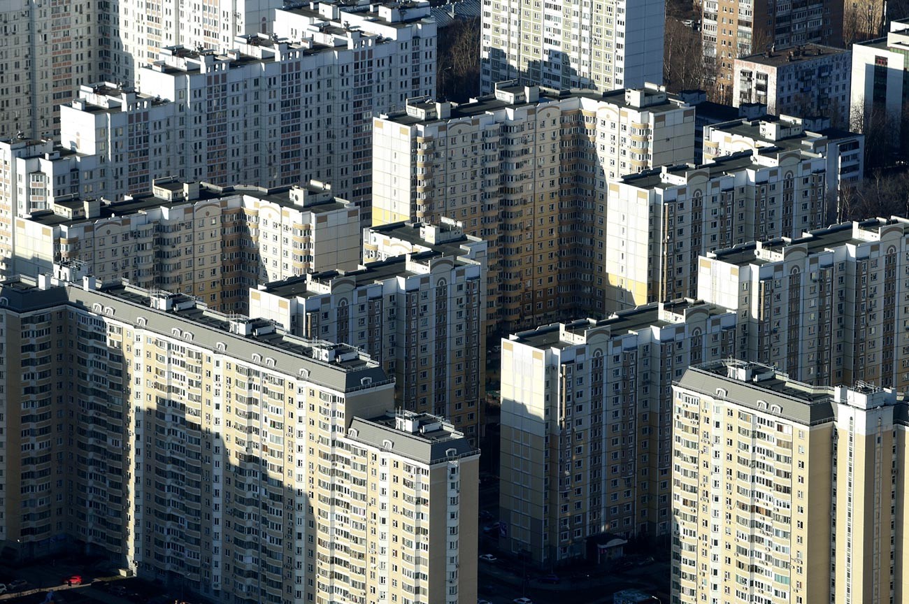 La zona residencial de Moscú.
