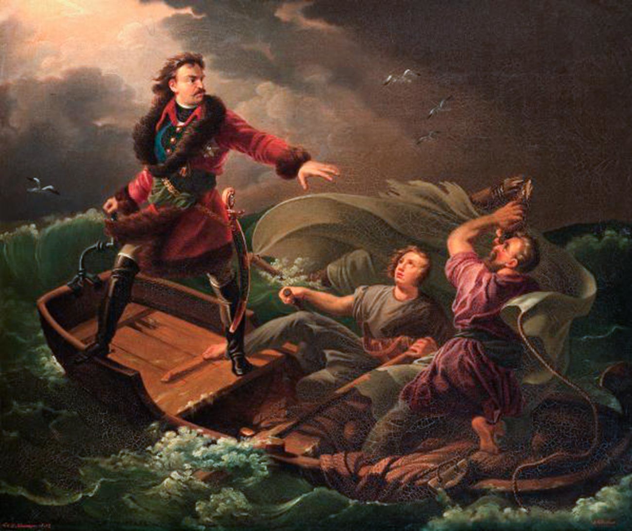 „Die Heldentat von Peter dem Großen im Sturm“ von Aleksandr Kotzebue