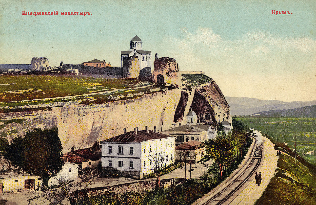 Monastère des grottes d’Inkerman, près de Sébastopol, 1910

