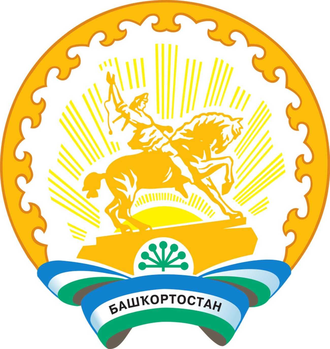 The official emblem of the Republic of Bashkortostan