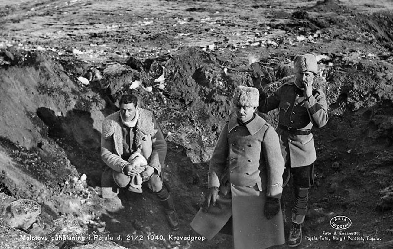 Совјетски авиони су 1940. године, за време Зимског рата, случајно бомбардовали Пајалу на северу Шведске, 21. фебруар 1940.