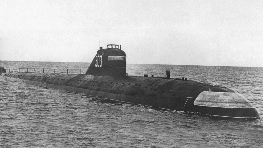 K-3 "Lenjinski komsomol", prva u Sovjetskom Savezu i treća u svijetu nuklearna podmornica projekta 627 "Kit". 