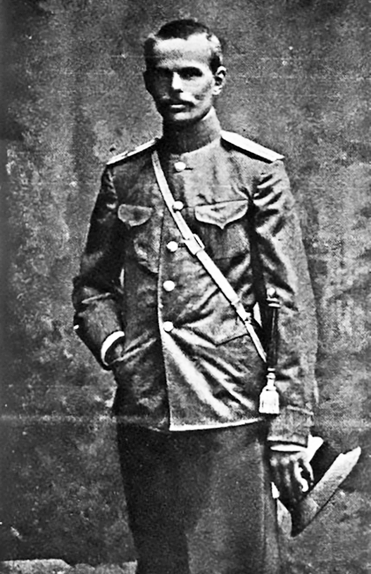 Roman von Ungern selama tugas militer pada Perang Dunia I.