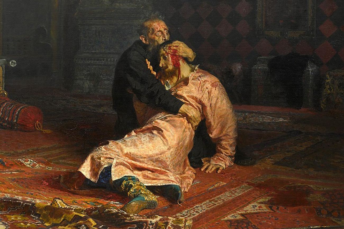 Ivan yang  Mengerikan putranya Ivan, 16 November 1581.