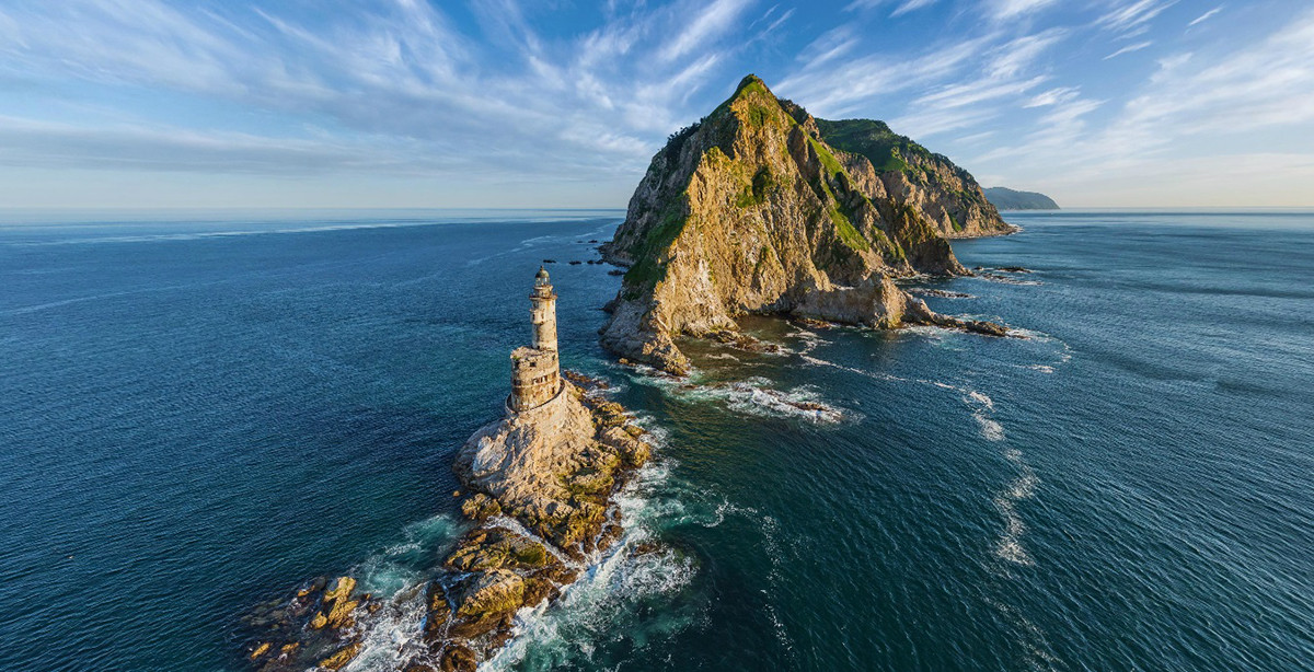 Mercusuar Aniva di Pulau Sakhalin