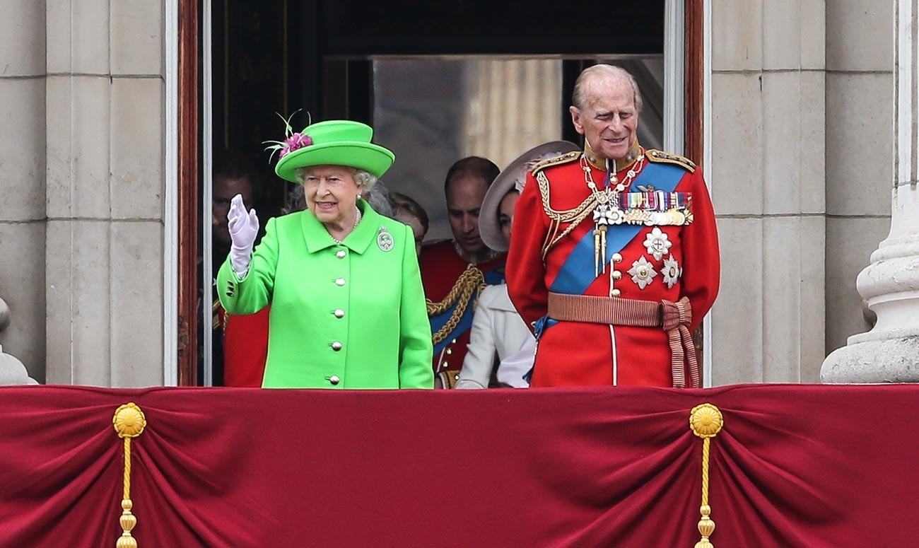 Rainha Elizabeth  2ª do Reino Unido e Príncipe Philip, duque de Edimburgo