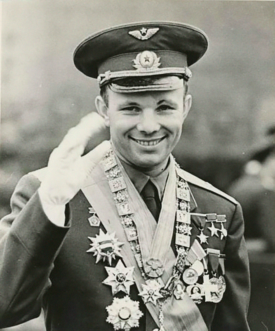 Soviet cosmonaut Yury Gagarin.
