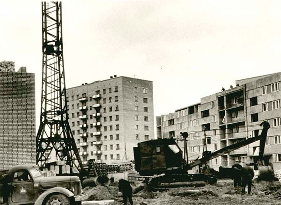 Cantieri in un quartiere residenziale