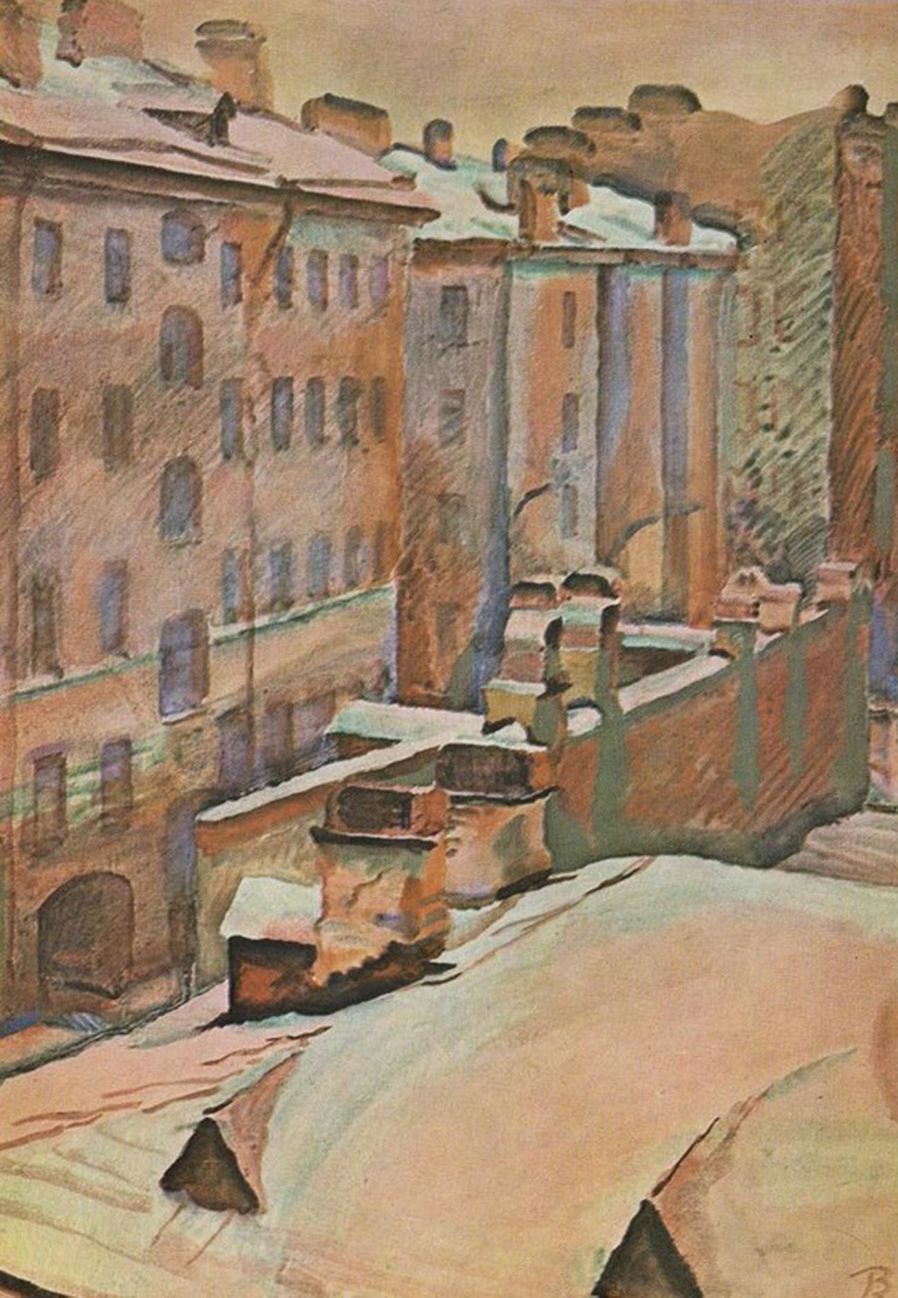 屋根、ゲスレロフスキー大通り、1941年