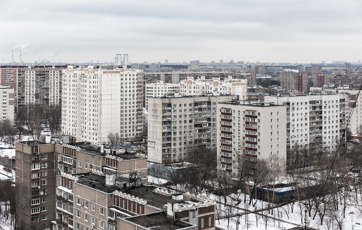 Soviet district development in Moscow.