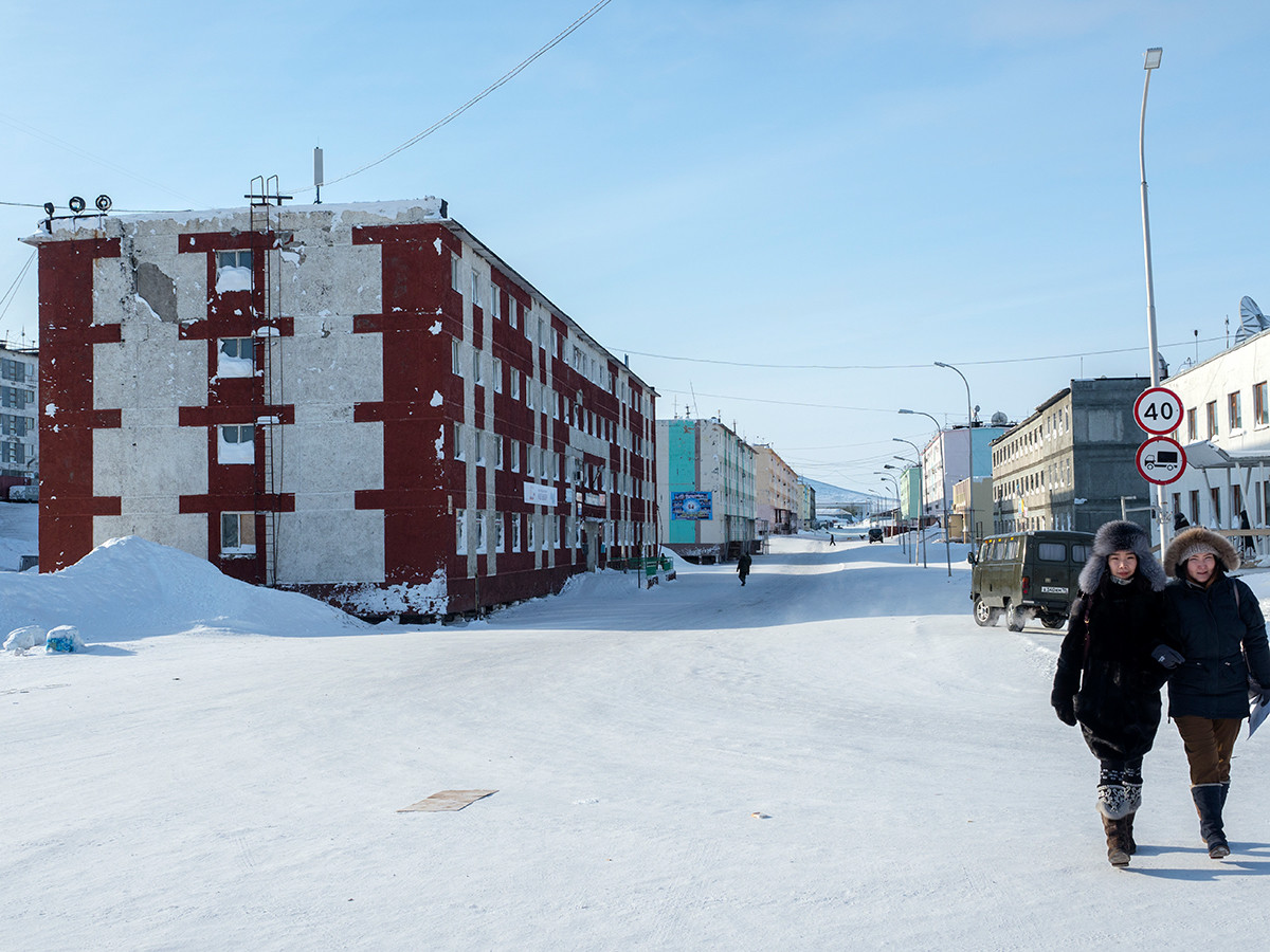 Отдаленный поселок Тикси в Якутии.