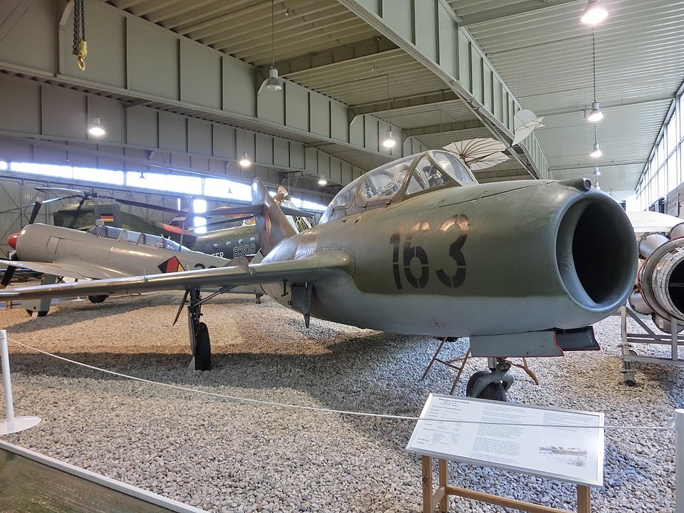 MiG-15 conservado en el Museo de la Luftwaffe de Berlín-Gatow.