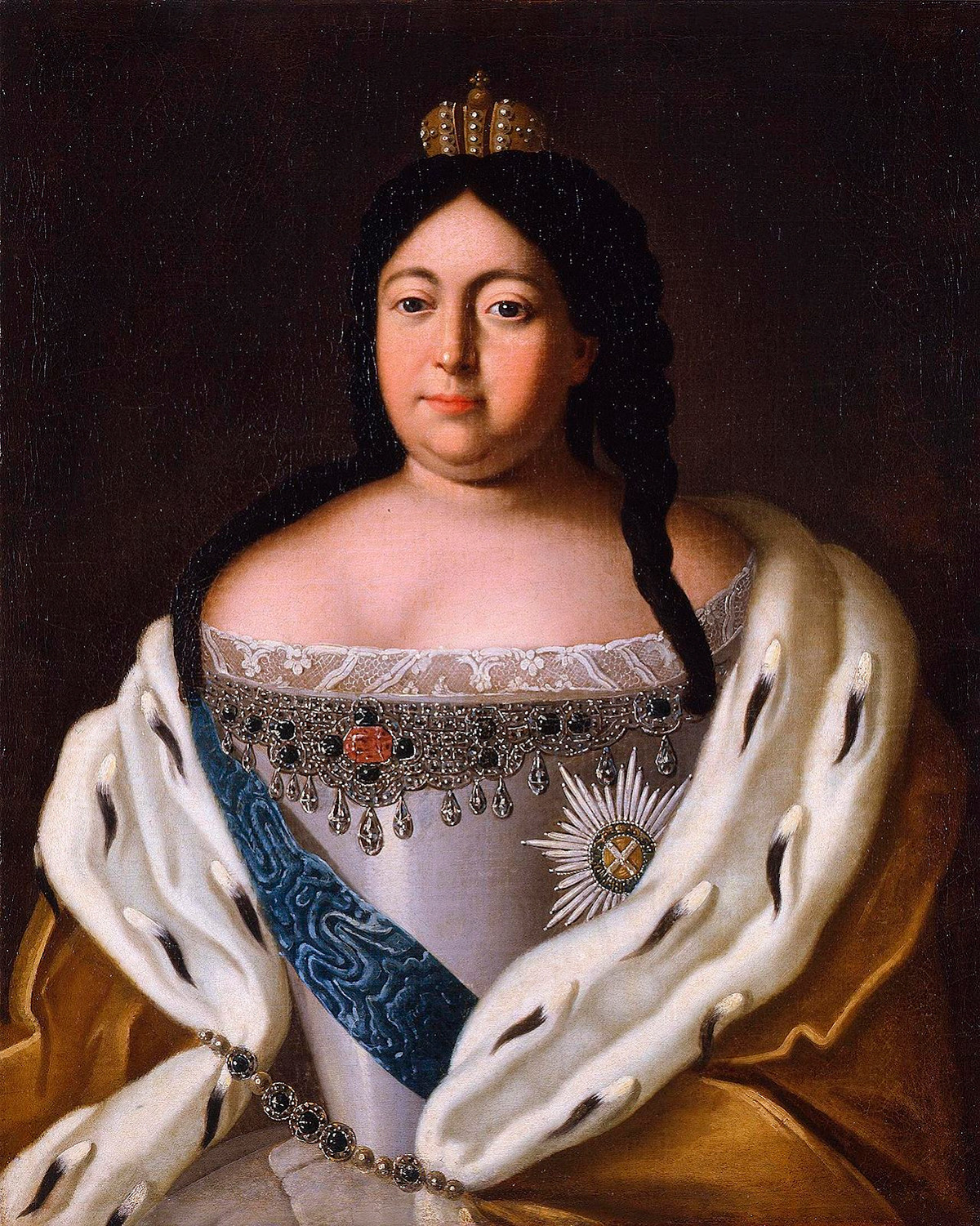 Portrait of Anna Ivanovna by an anonymous painter (1670s-1917)