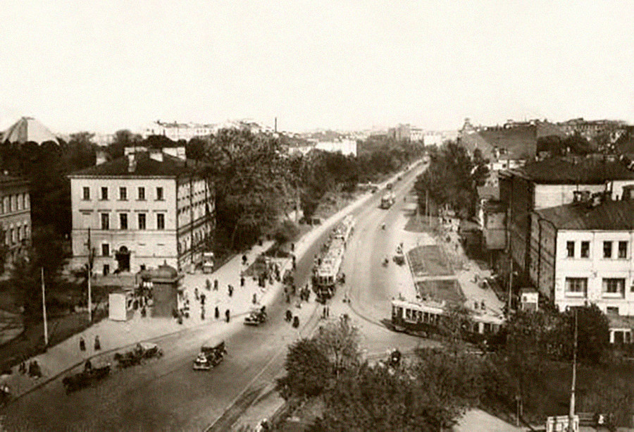 Sadovaja-Kudrinskaja, Vrtni obroč (Sadovoje kolco), Moskva, 1928
