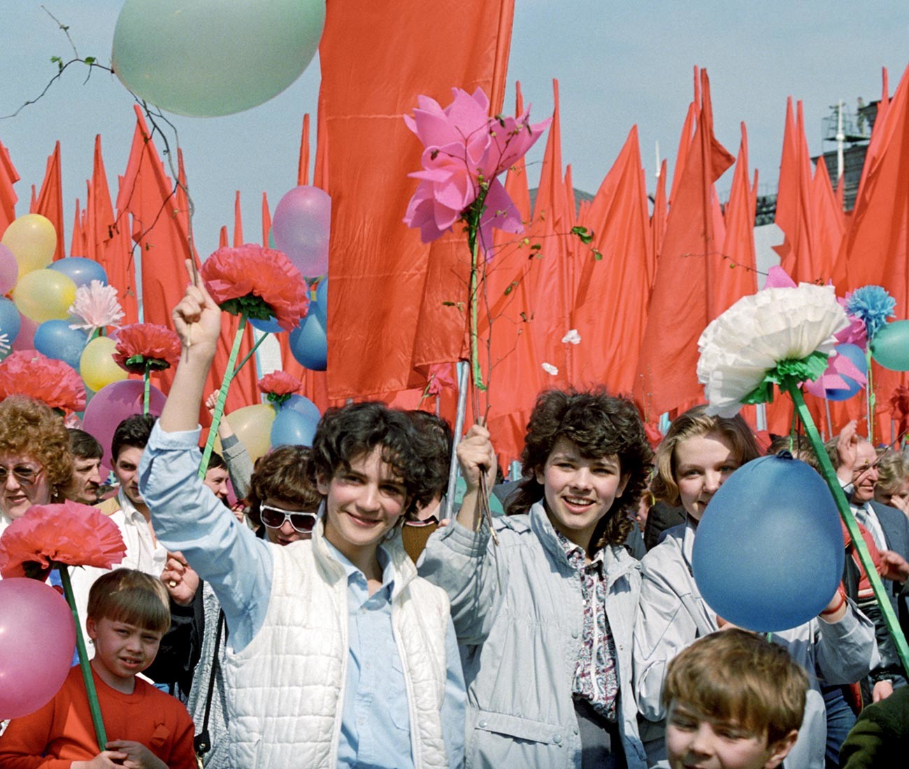 モスクワの「労働者の国際的団結の日」、1987年