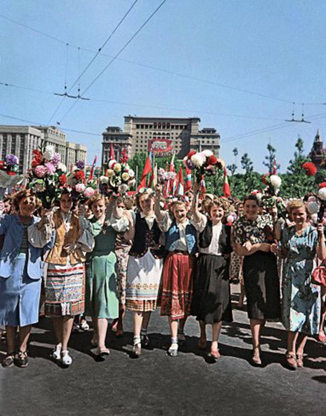 Moskau am 1.Mai, 1955.