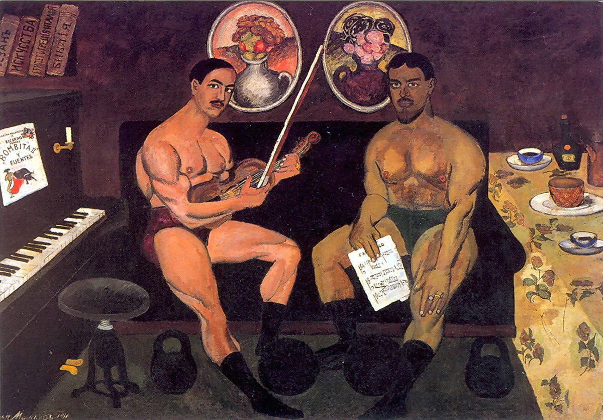 Ilya Mashkov. Self-Portrait with Pyotr Konchalovsky