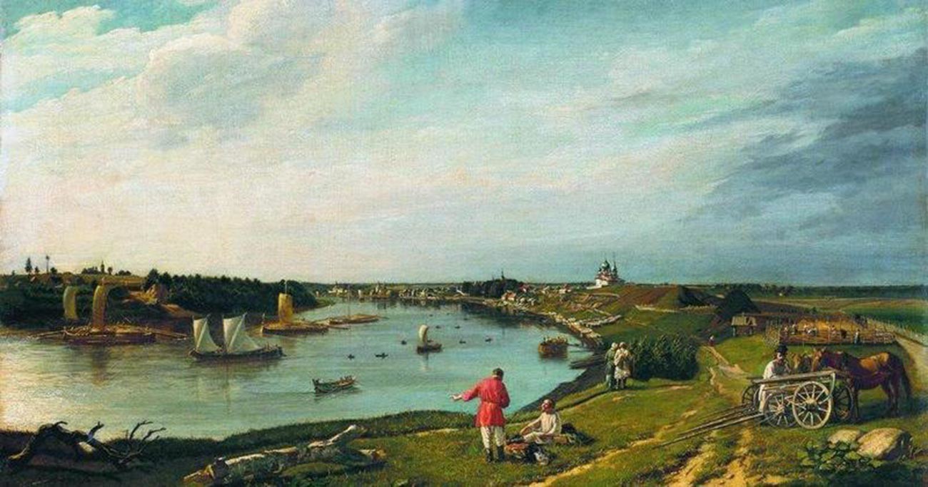 スターラヤ・ラドガの風景、1833年