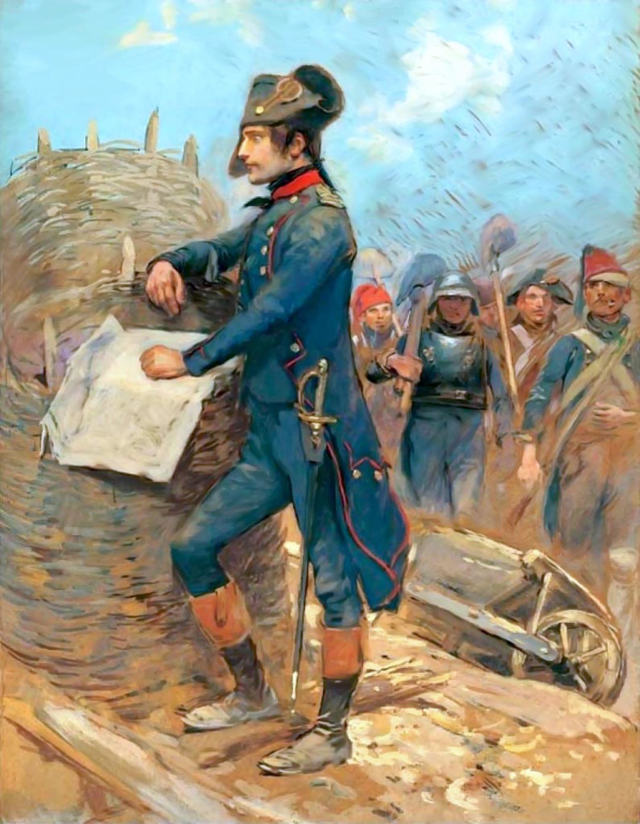 Наполеон во время осады Тулона, 1793
