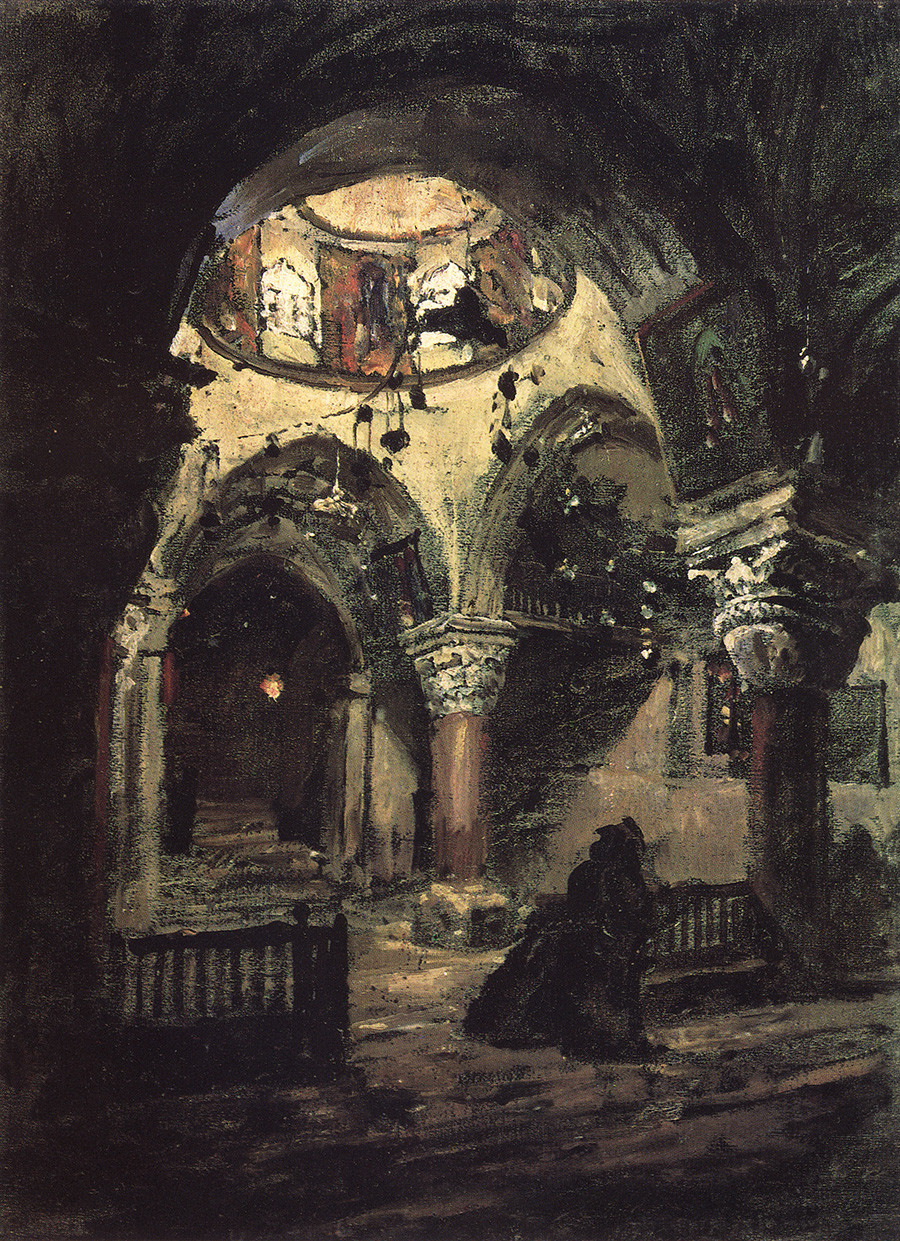 聖エレーナ教会、聖墳墓教会の祭壇、1882年
