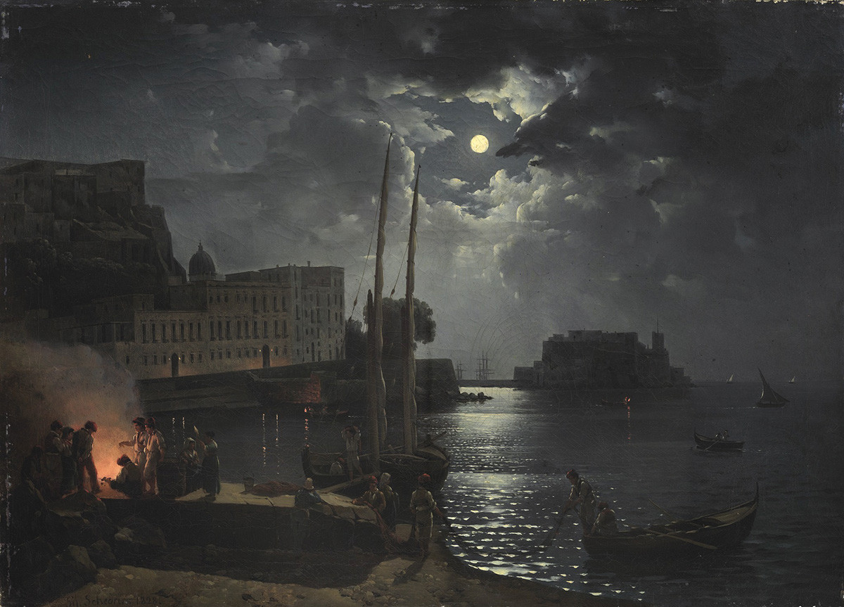 Nuit de pleine lune à Naples, 1828
