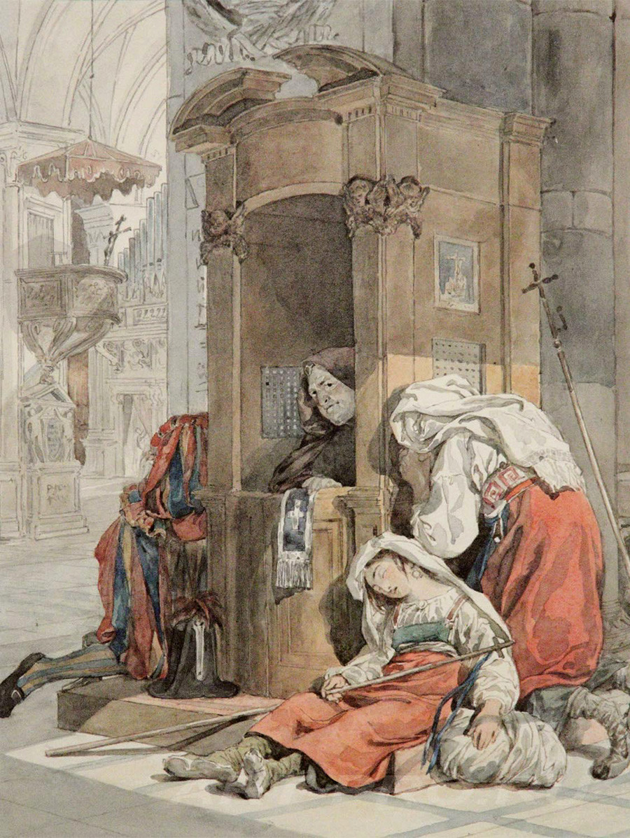 La confession d'une Italienne, 1830
