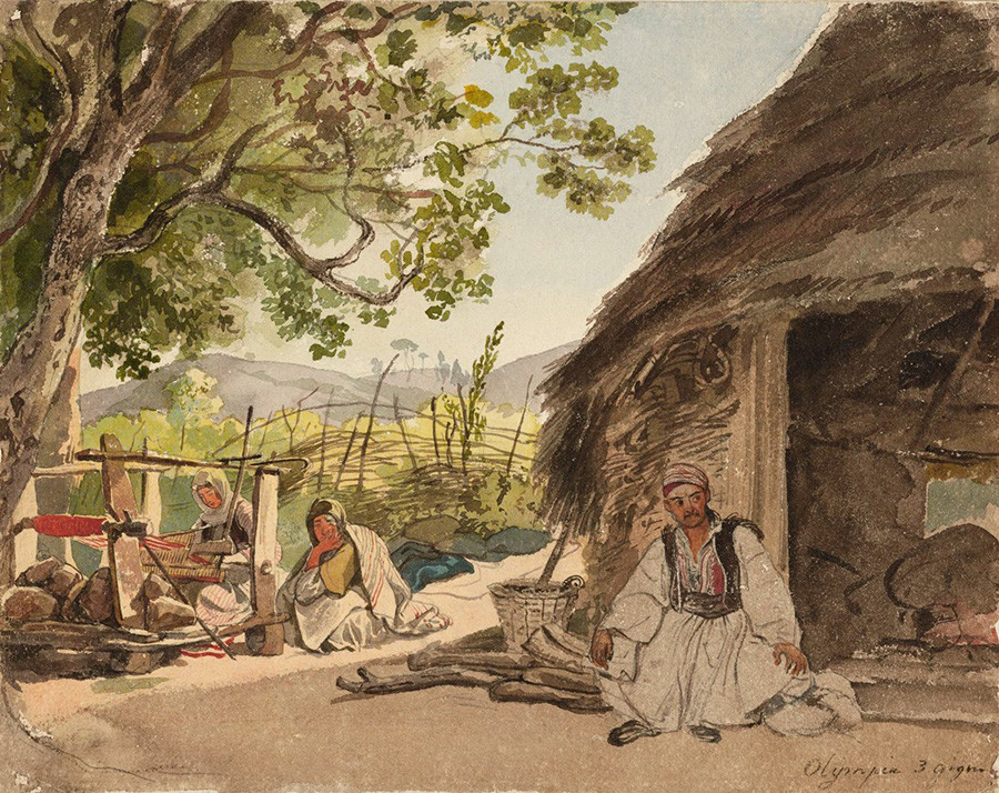 Matin grec à Mirak, 1835
