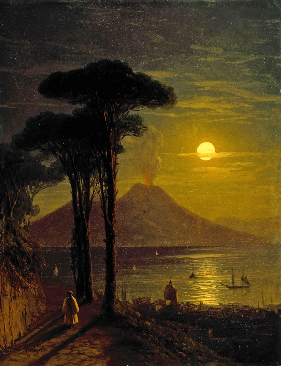 La baie de Naples la nuit au clair de lune, 1840