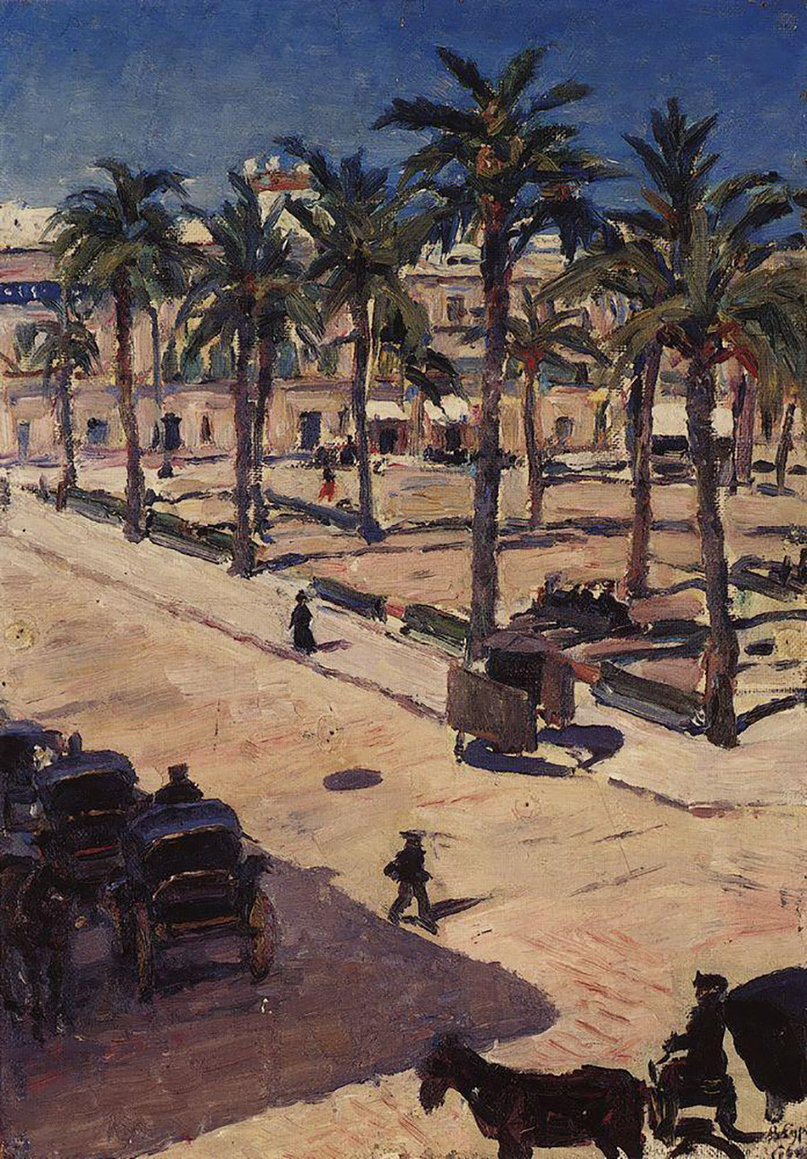 Place San Fernando à Séville, 1910