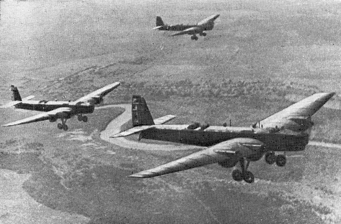 Soviet TB-3 bombers in China.