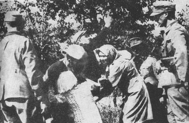 Rapto de niños polacos durante la operación de reasentamiento nazi-alemana en Zamojszczyzna (1942-1943).