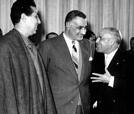 Ben Bella junto a Gamal Abdel Nasser