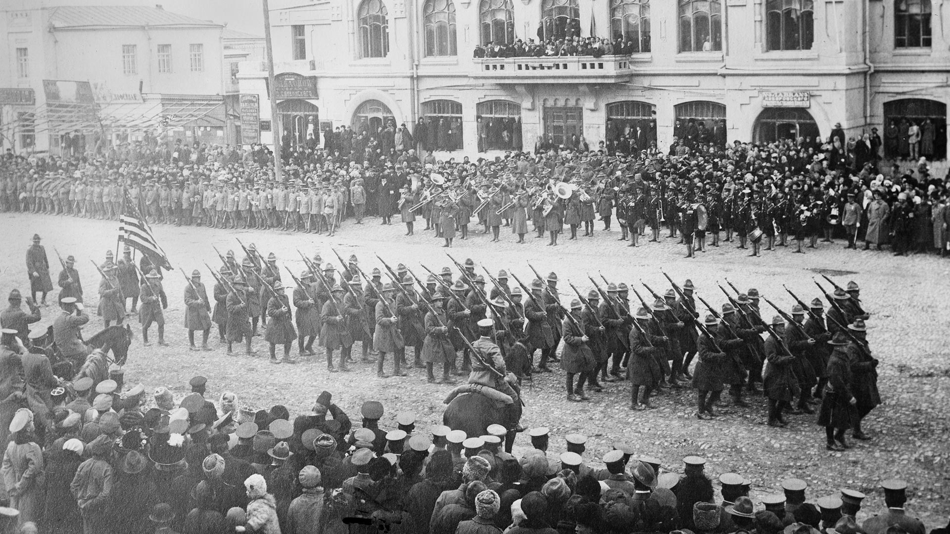 Die US-Truppen in Chabarowsk.