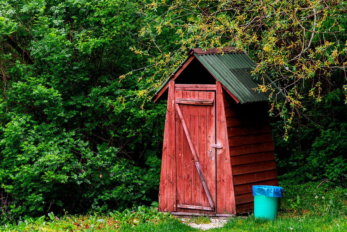 A dacha toilet