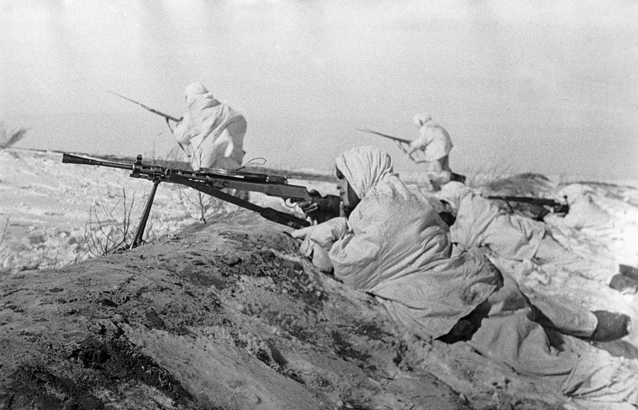 Infanterie soviétique pendant la bataille de Moscou