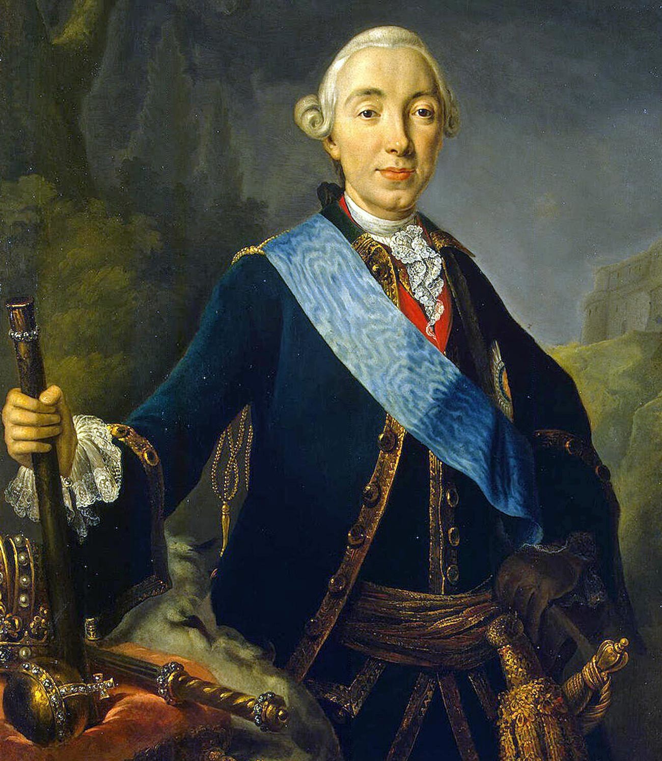 Portret cara Petra III. Fjodoroviča na dan njegove krunidbe. 