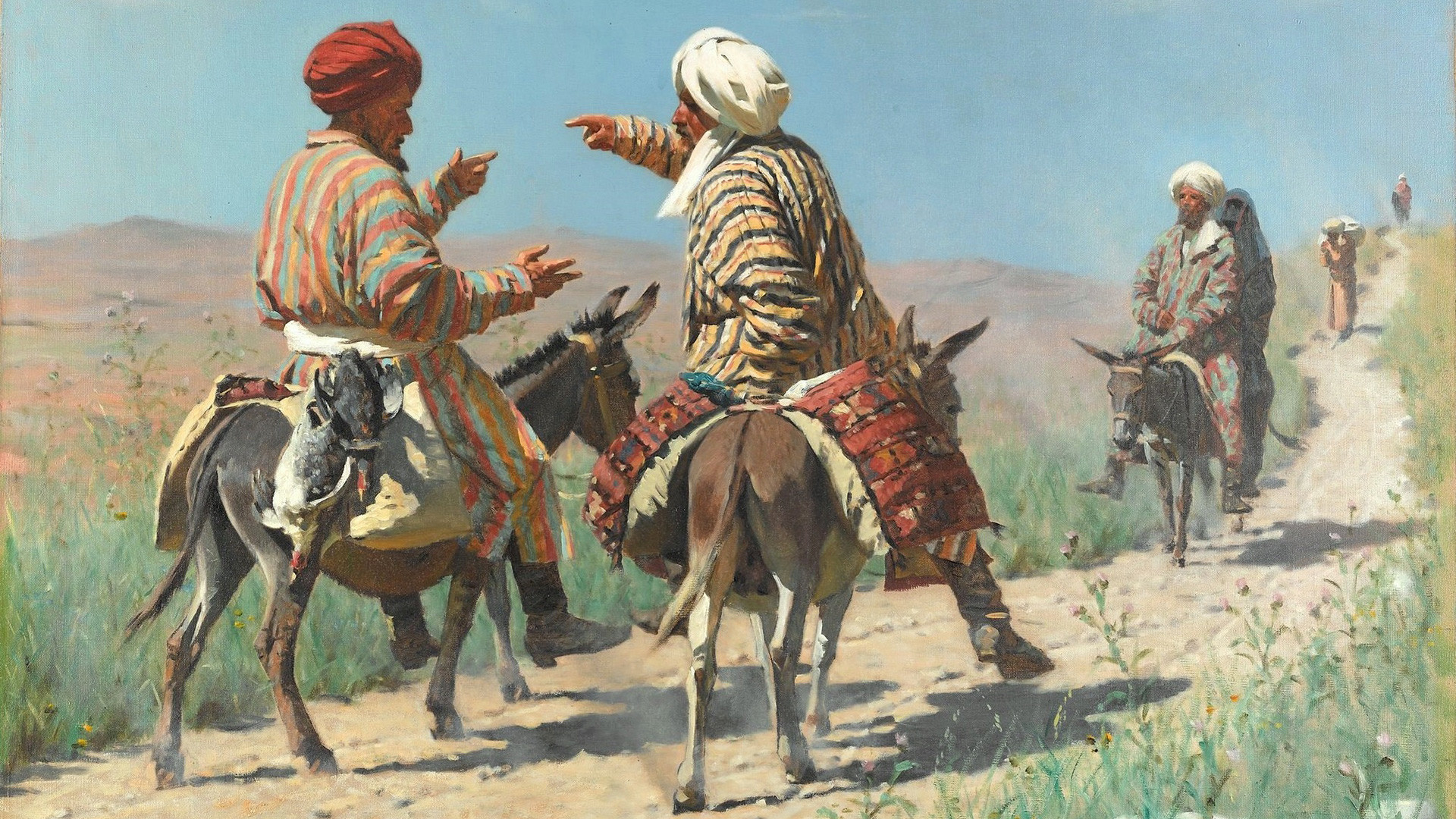 Mullah Rahim dan Mullah Kerim Quarrel dalam Perjalanan Menuju Bazar, 1873