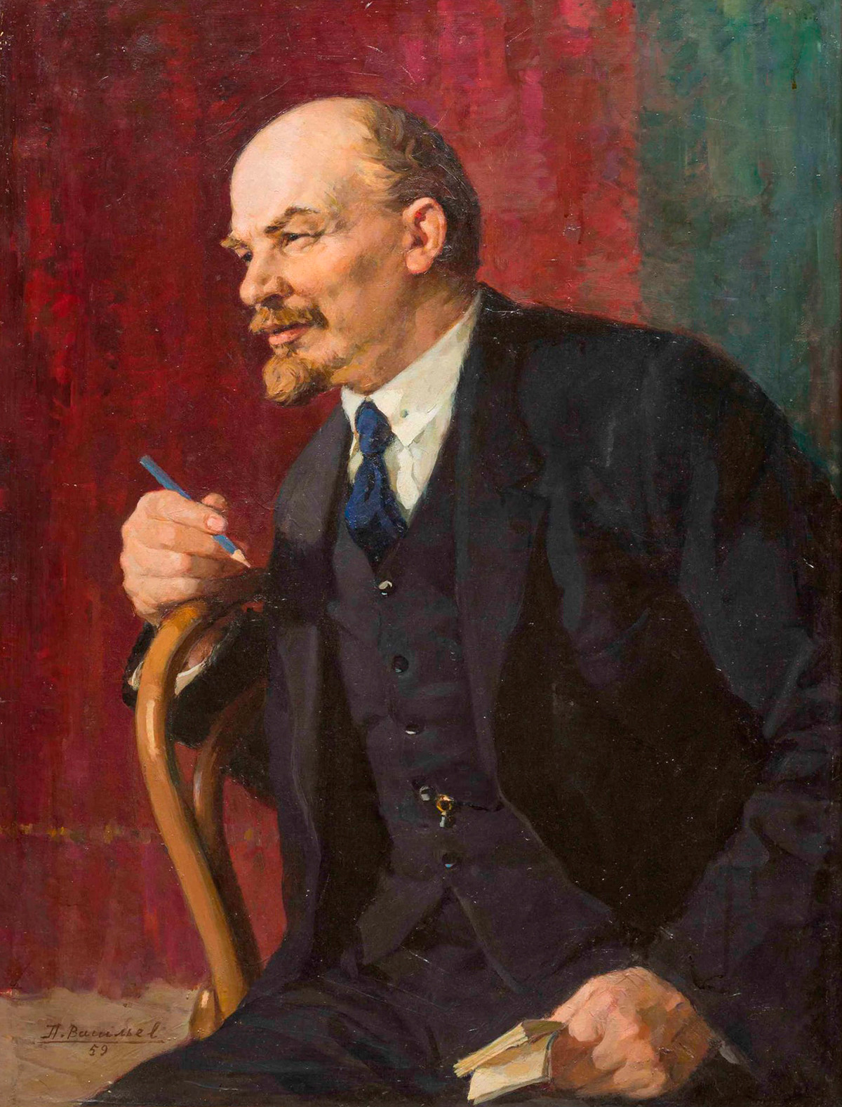 Piotr Vassiliev. Portrait de Vladimir Lénine, 1959
