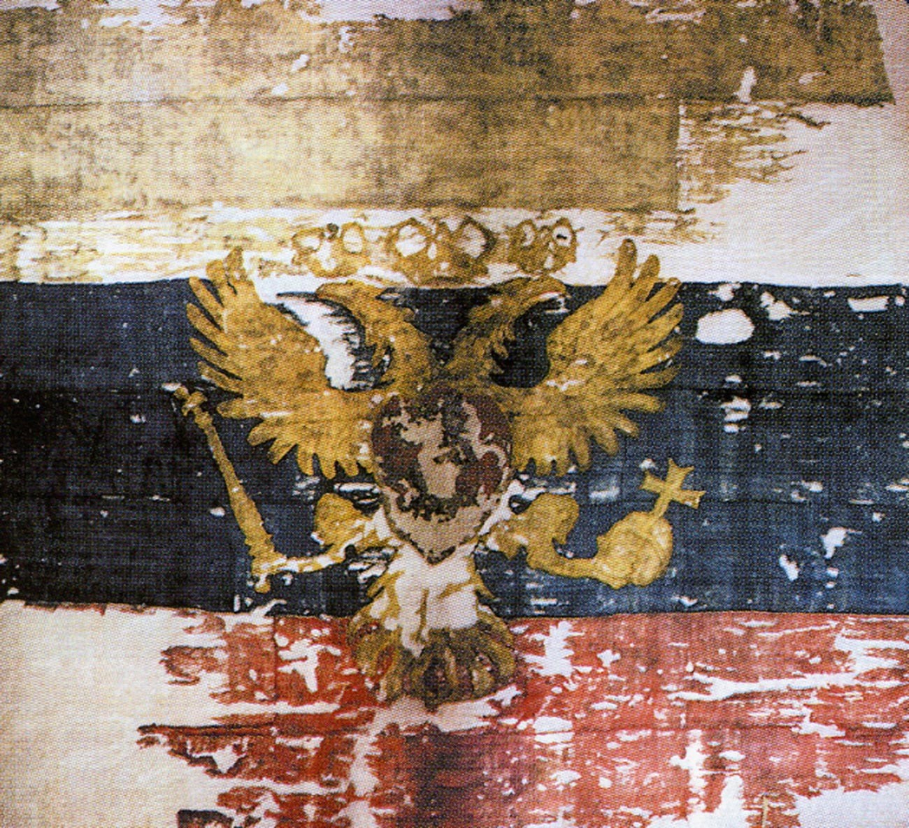 Originalna zastava, ki je plapolala na ladjah Petra Velikega leta 1693.