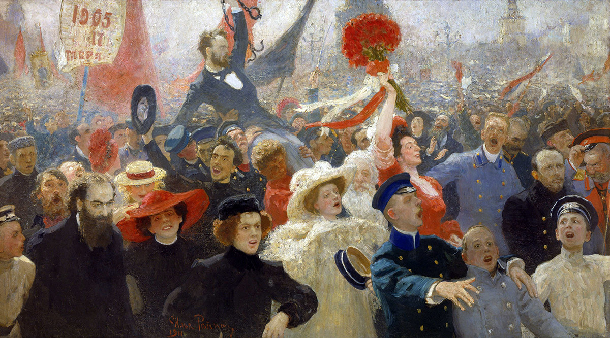 17 octobre 1905, œuvre d'Ilia Répine