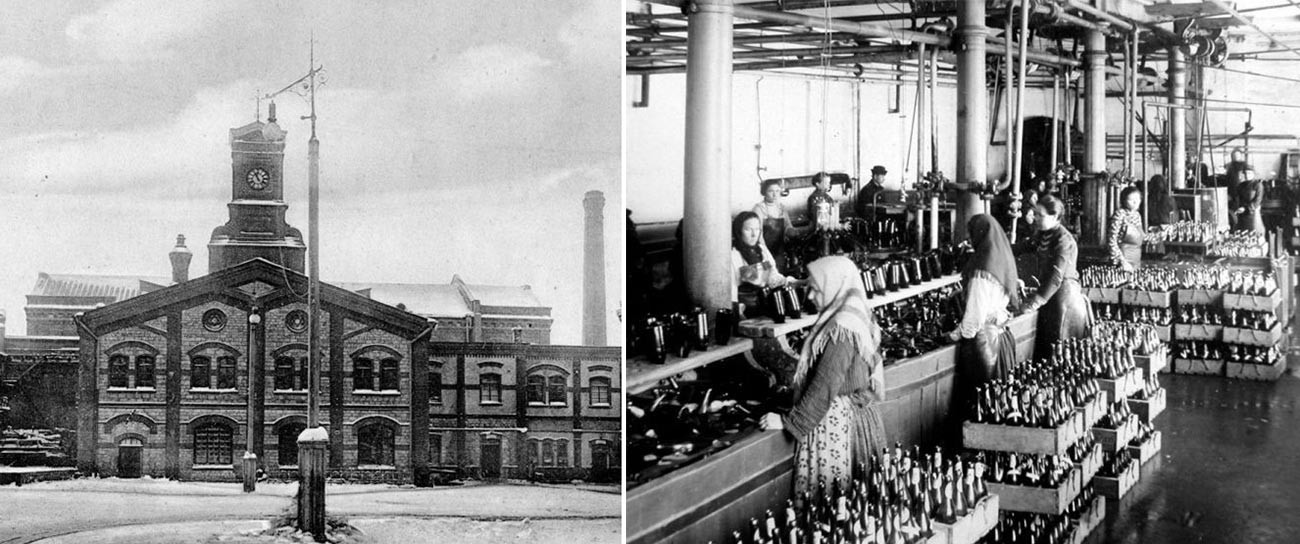 La fabbrica di birra Zhigulevskoe all'inizio del XX secolo 