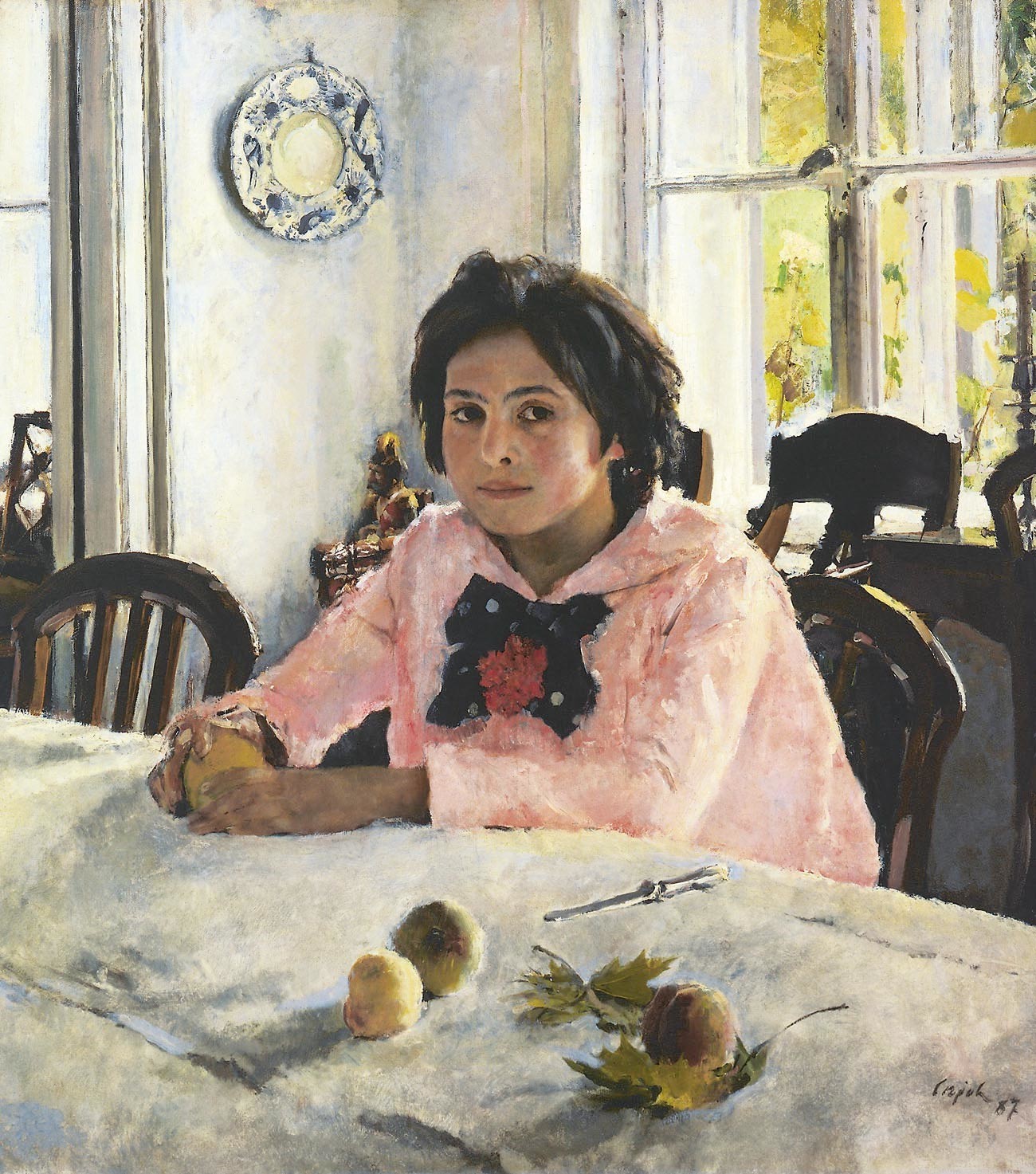 Walentin Serow. Mädchen mit Pfirsichen, 1887.