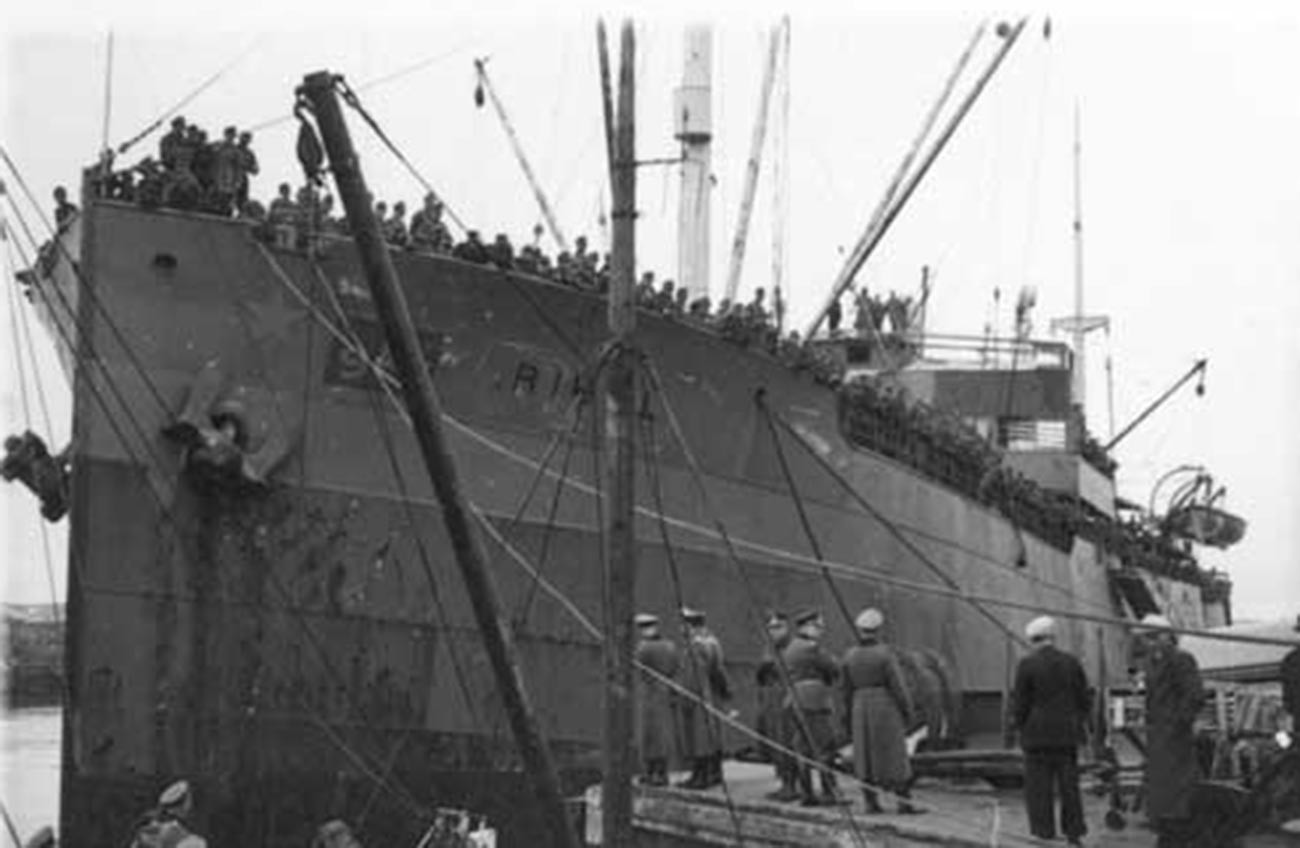 Норвешкиот товарен брод Ригел во служба на германската армија