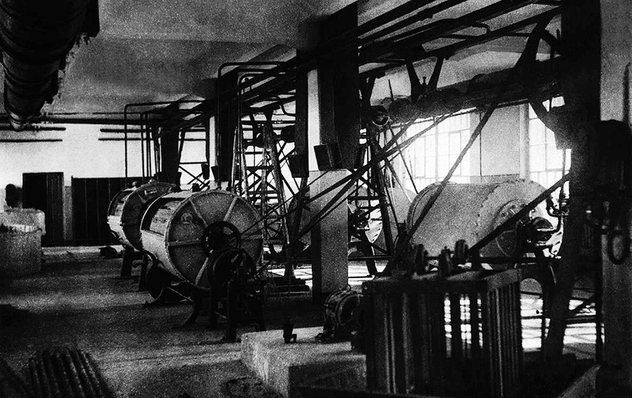 チェリャビンスクの洗濯工場、1935〜1940年。