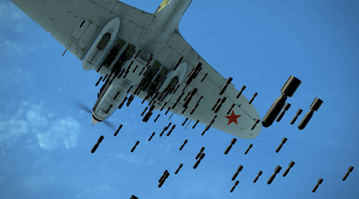 Виузелни приказ дејства совјетске ваздухопловне минијатурне кумулативне бомбе ПТАБ