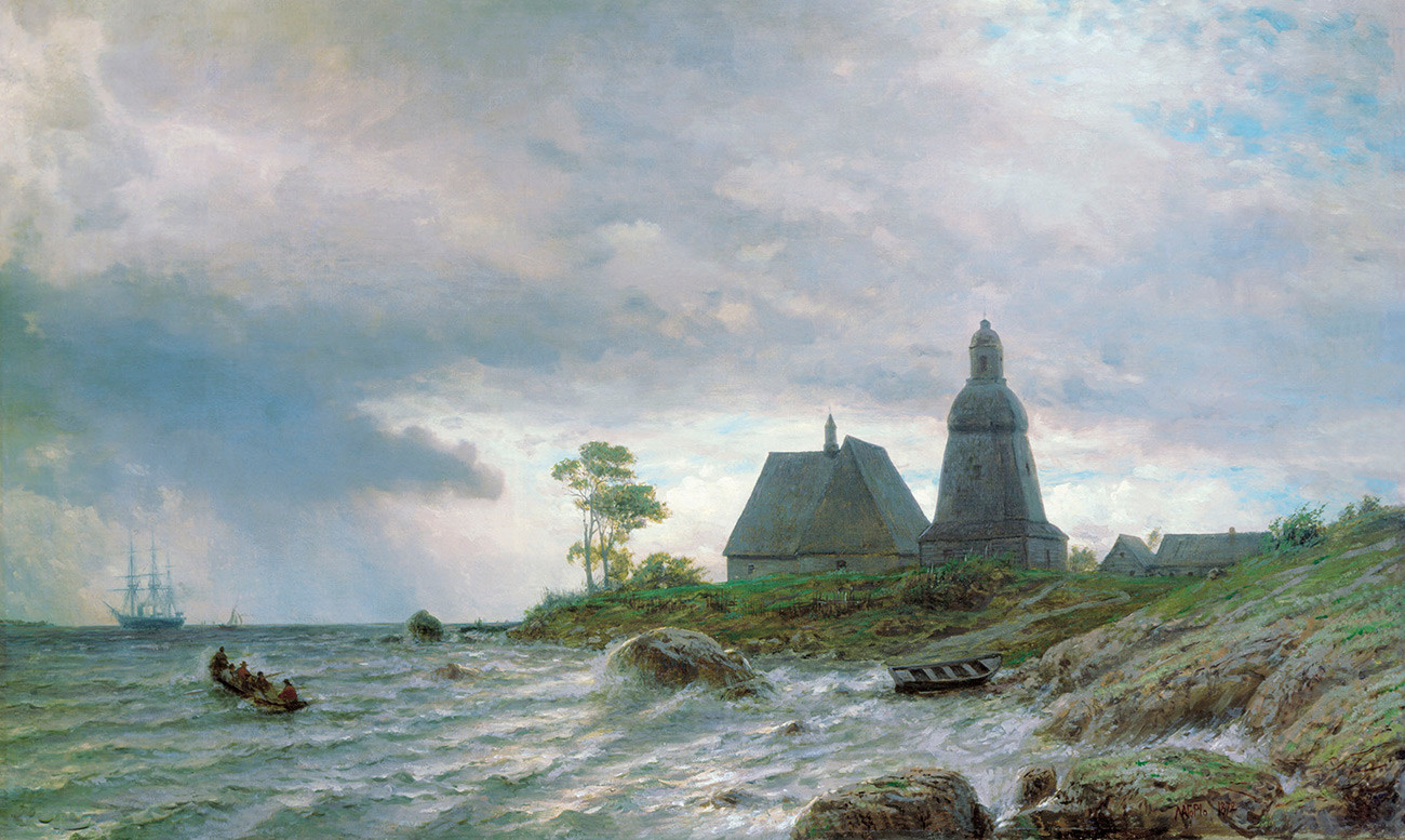Lev Lagorio. Paysage du nord (1872)

