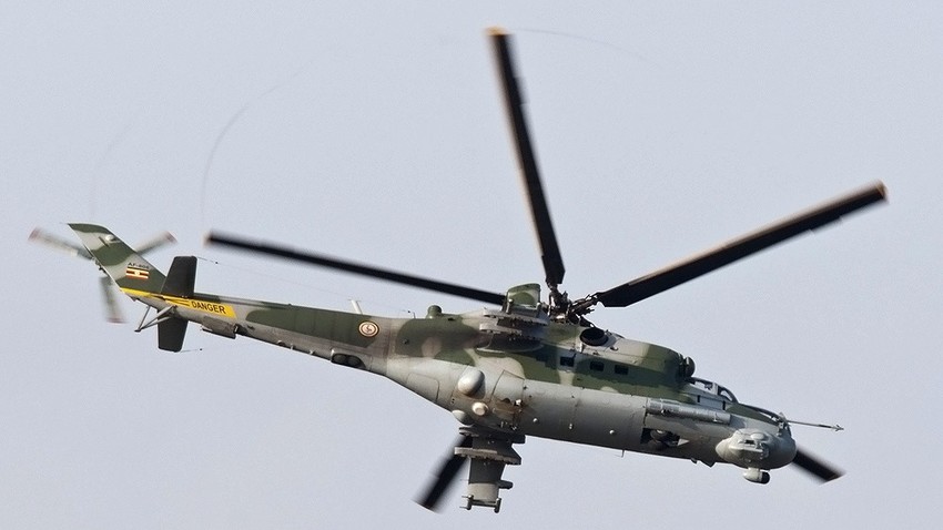 Mi-24 utilizado por Uganda