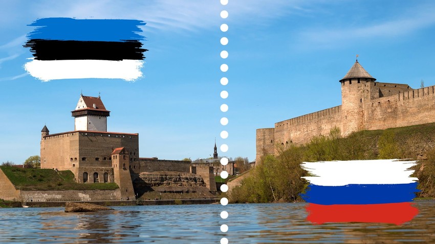 La frontera de Rusia y Estonia.